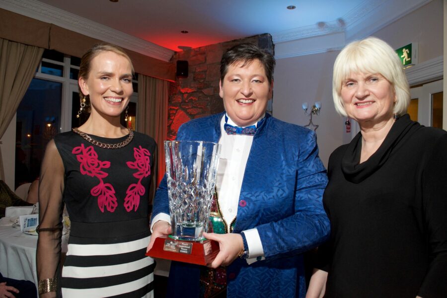 Winner of the ‘Mayo Inspirational Woman of the Year Award’ Marina Tuffy pictured at Mayo Rape Crisis Centre's Nollaig na mBan event, 2017.
